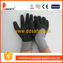 Guantes de seguridad para revestimiento de látex con espuma de protección contra cortes -Dcr430